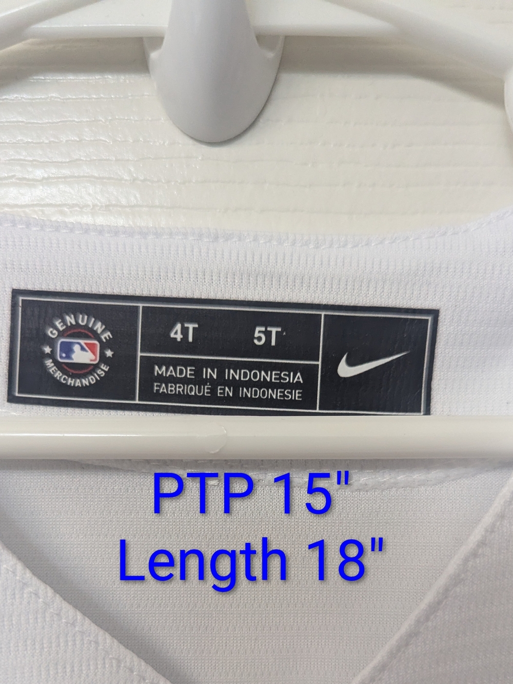 Dodgers 4T / 5T Valenzuela Jersey - Picture 4 of 5